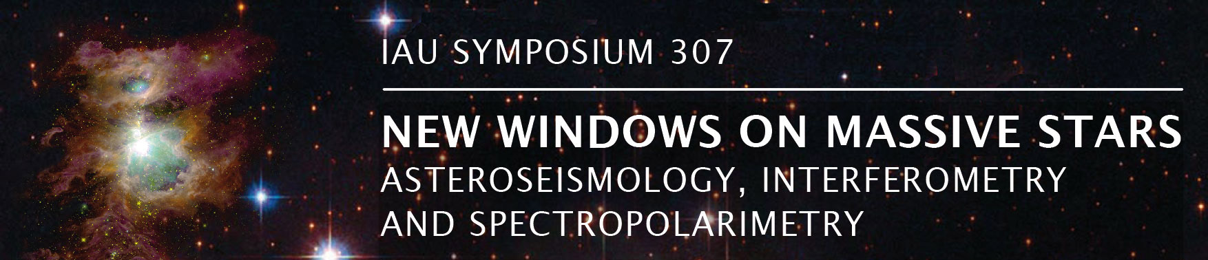 IAU Symposium 307: New windows on massive stars