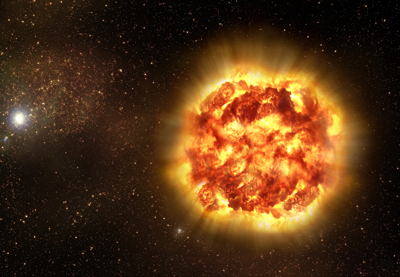 Artist's impression of how Type Ia supernovae may look like.